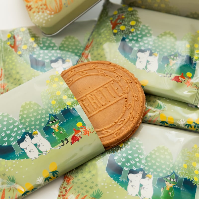 ☆NEW!!☆ MOOMIN 抹茶チョコクリームゴーフレット | hinodeya-seika