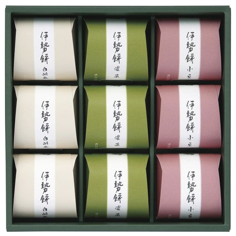 伊勢餅6ケ入（白ごま、小豆、濃茶）（グリーンライフ） | hinodeya