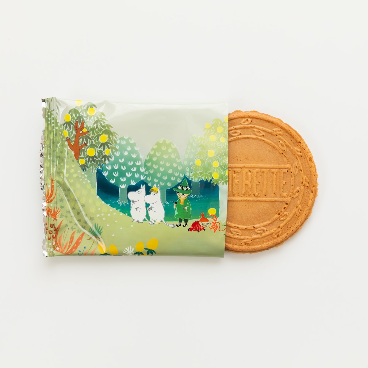 ☆NEW!!☆ MOOMIN 抹茶チョコクリームゴーフレット | hinodeya-seika