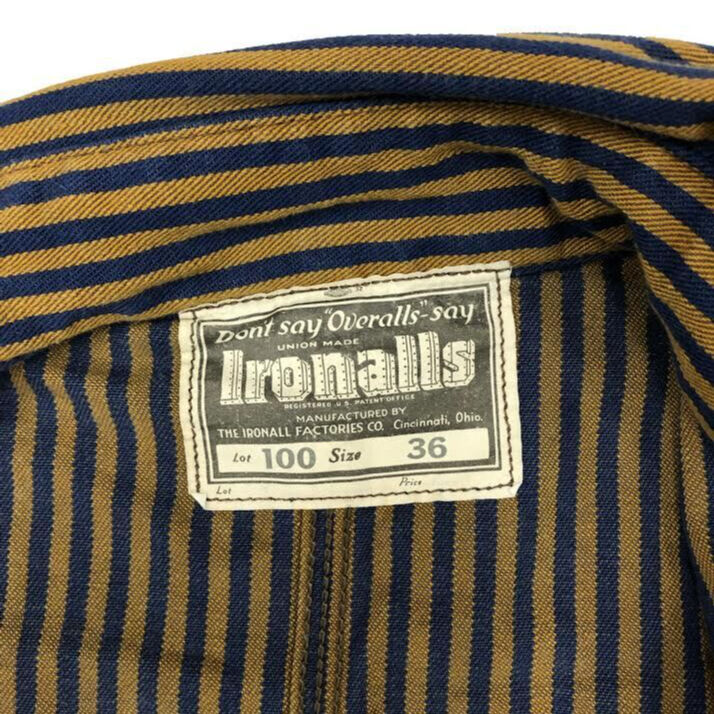 THE IRONALL FACTORIES CO. ブラックストライプジャケット FREEWHEELERS/フリーホイーラーズ THE IRONALL FACTORIES CO