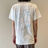 AOR × STRAMA  Tシャツ    Mサイズ　 WHITE / BLACK