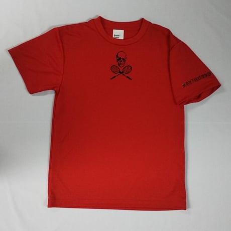 TUTC8bitスカルゲームシャツ（MSスポーツ別注デザイン）　レッド