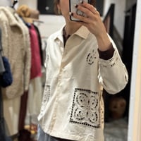 【LE MELANGE】ステッチワークシャツ