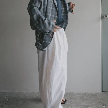 【anuke】 Volumetuck Cocoon Pants