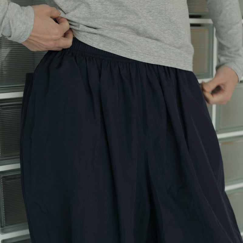 anuke Nylon Volume Pants Navy 38（anuke Nylon Volume Pants