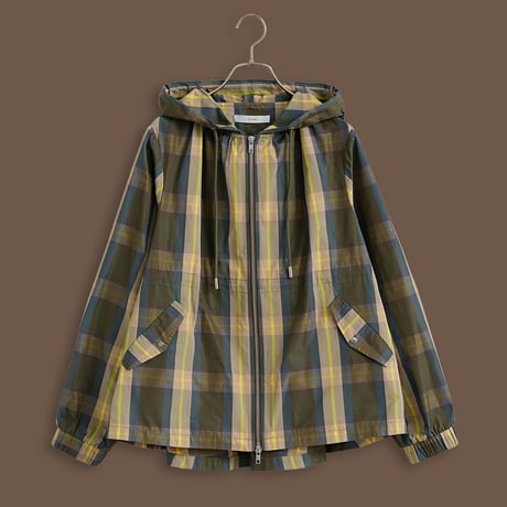 【KELEN】VICKY/CHECK HOODIE JACKET