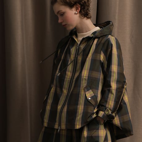【KELEN】VICKY/CHECK HOODIE JACKET