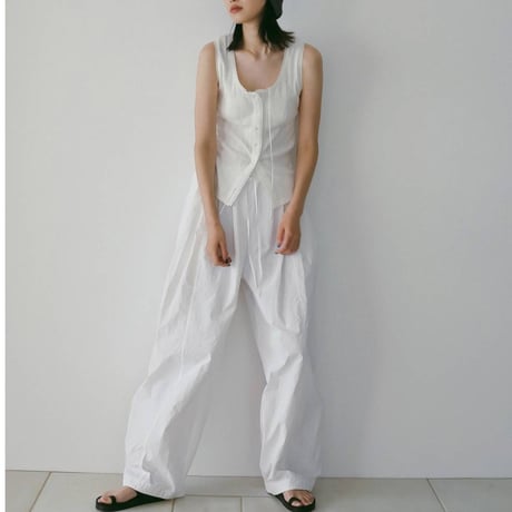 【anuke】 Volumetuck Cocoon Pants