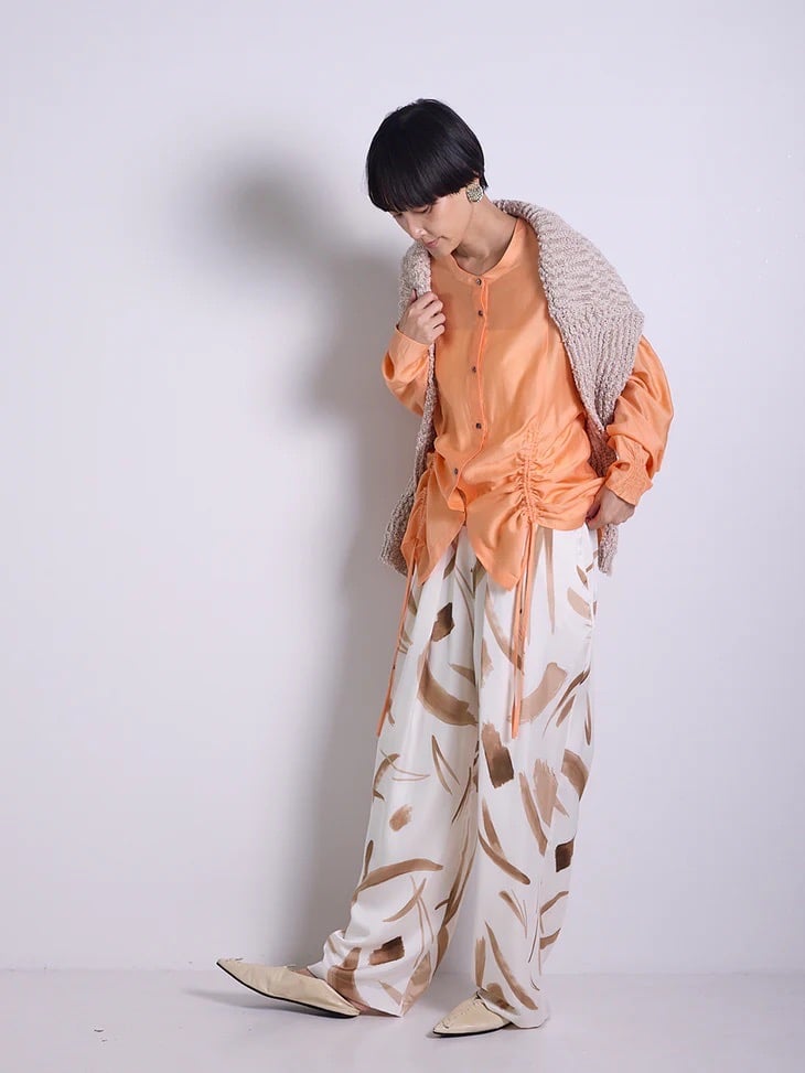 あぴみょん CHIGNON】サテンプリントパンツ | Selectshop shooby dooby