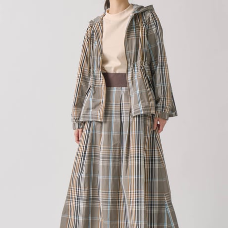 【KELEN】VICKY/CHECK HOODIE JACKET
