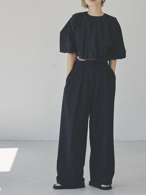 todayful / Double Waist Trousers ダークグレー（TODAYFUL