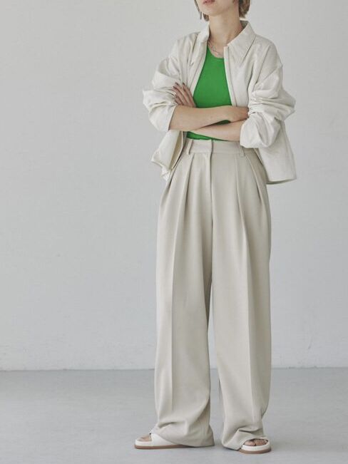 【TODAYFUL】Doubletuck Twill Trousers | Selectsho...
