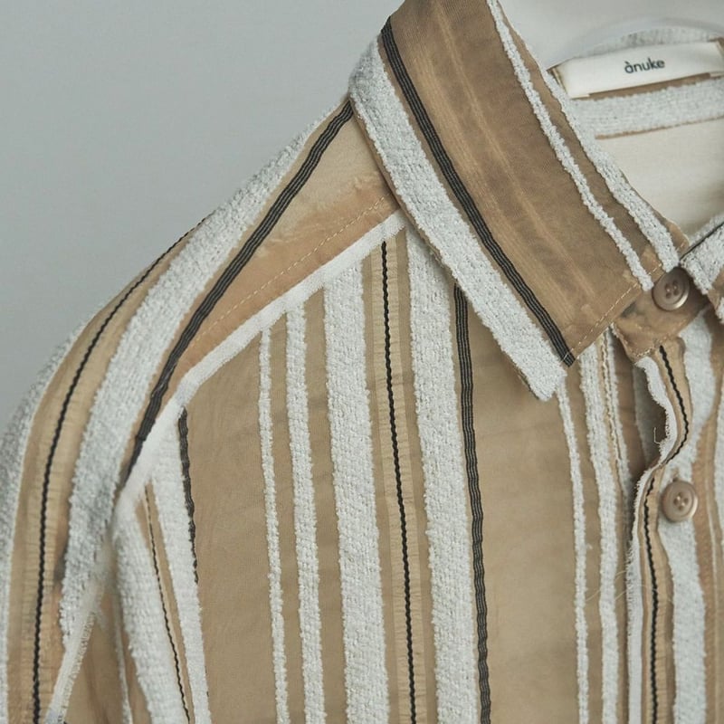 トップス anuke Sheer Stripe Shirts anuke】 Sheer Stripe Shirts | Selectshop shooby