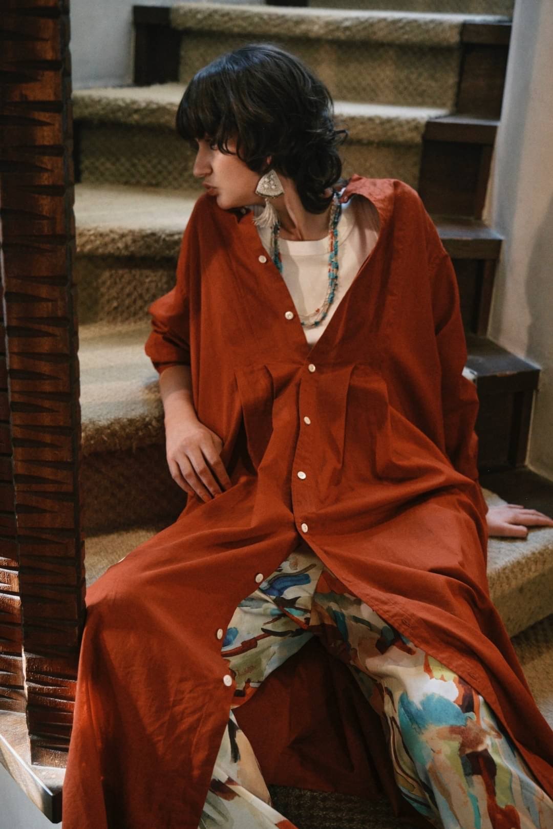 LE MELANGE】ワッシャーシャツワンピース | Selectshop shooby d LE MELANGE】ワッシャーシャツワンピース | Selectshop shooby d