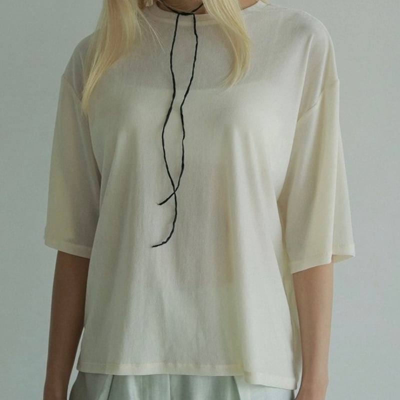 anuke】Silkcord x Pearl Necklace | Selectshop s