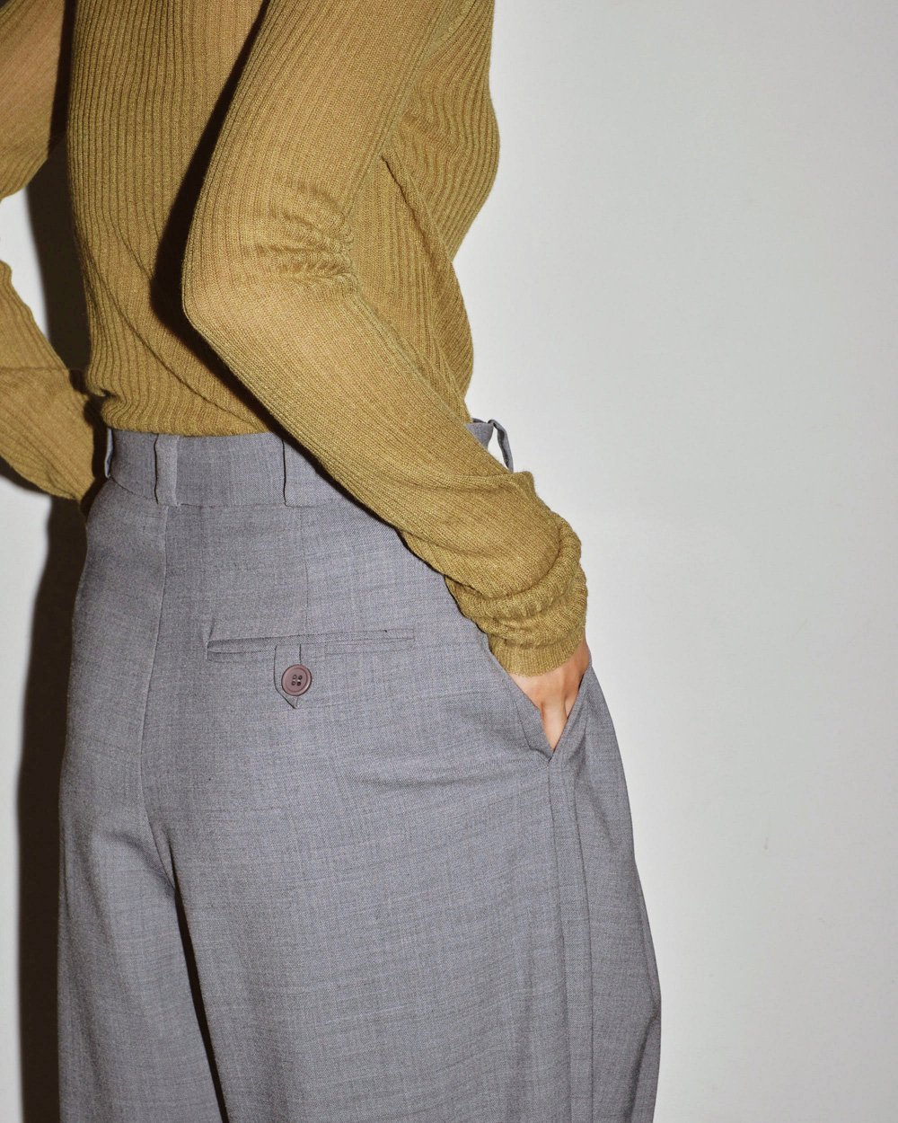 2024秋冬新作】 todayful Highwaist Tuck Trousers ナチュラル パンツ ...