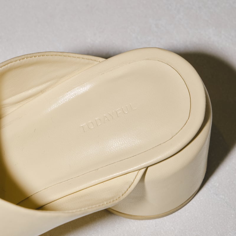 TODAYFUL】 Chunky Heel Sabot | Selectshop shoo TODAYFUL】 Chunky Heel Sabot | Selectshop shoo