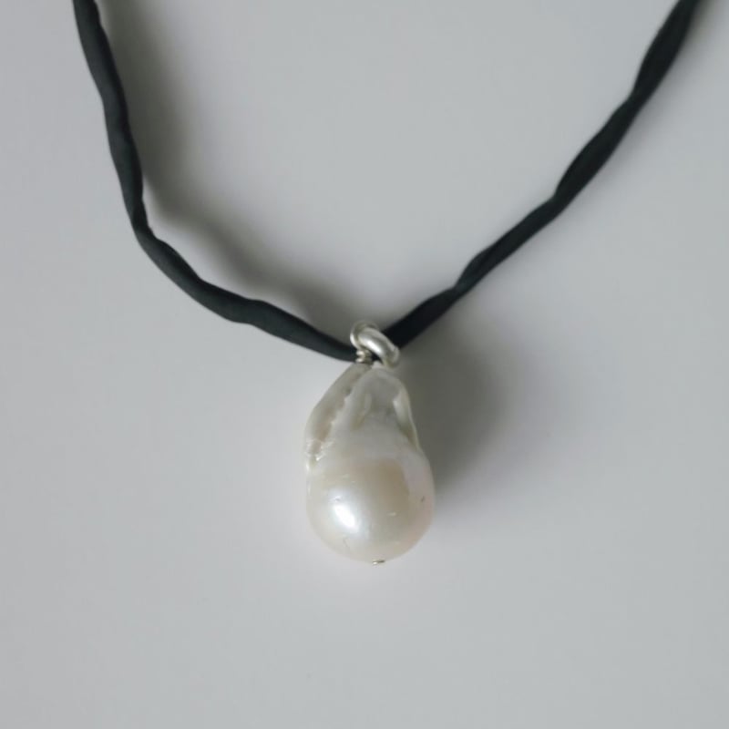 anuke】Silkcord x Pearl Necklace | Selectshop s