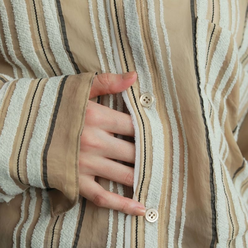 anuke】 Sheer Stripe Shirts | Selectshop shooby