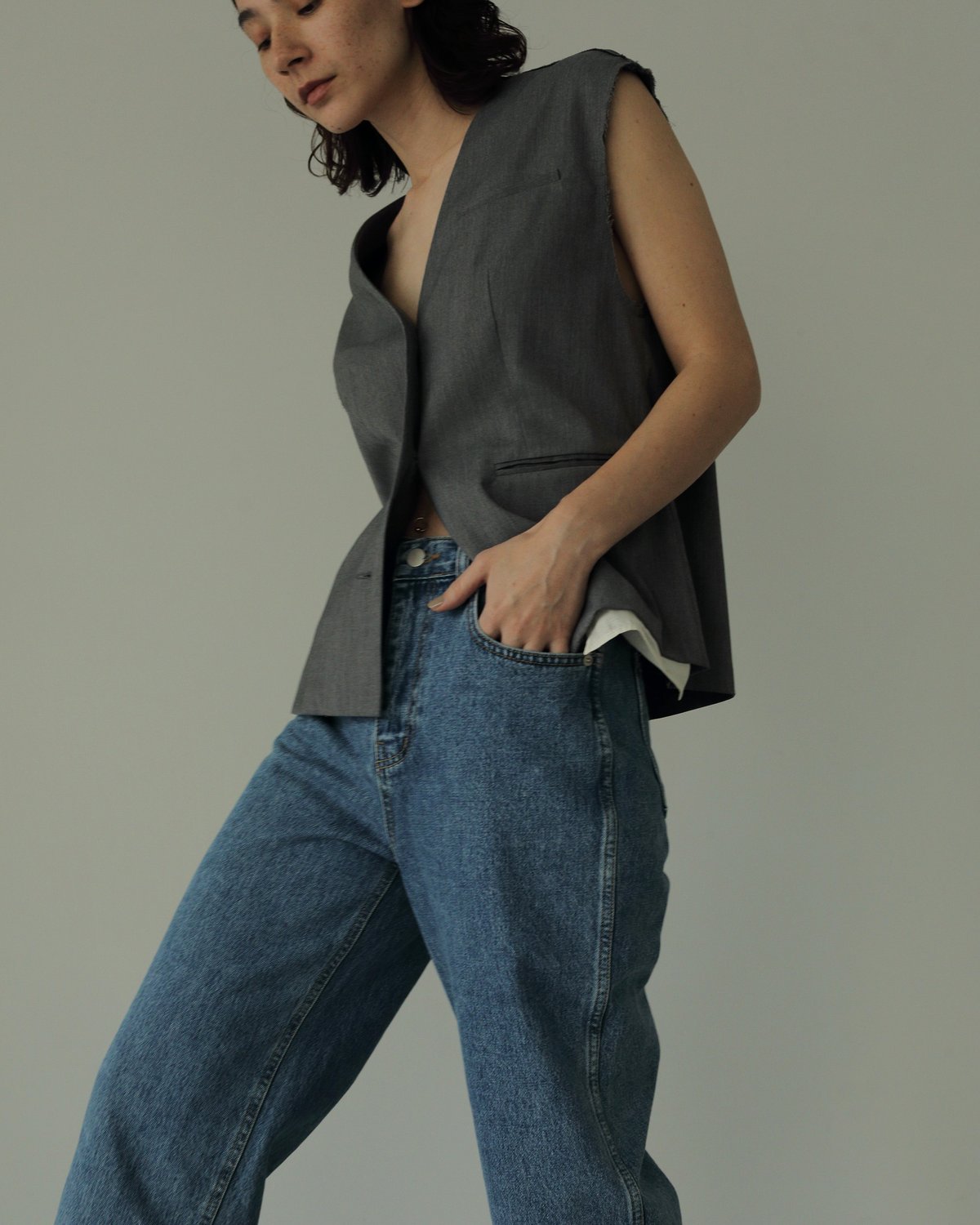 anuke】Cutoff Twill Vest | Selectshop shooby dooby anuke】Cutoff Twill Vest | Selectshop shooby dooby