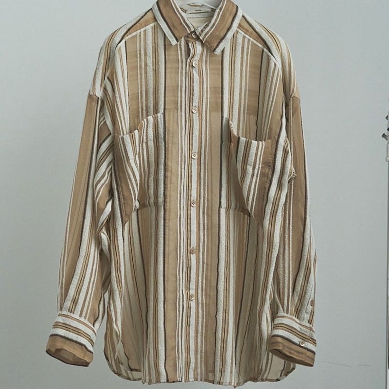 anuke】 Sheer Stripe Shirts | Selectshop shooby