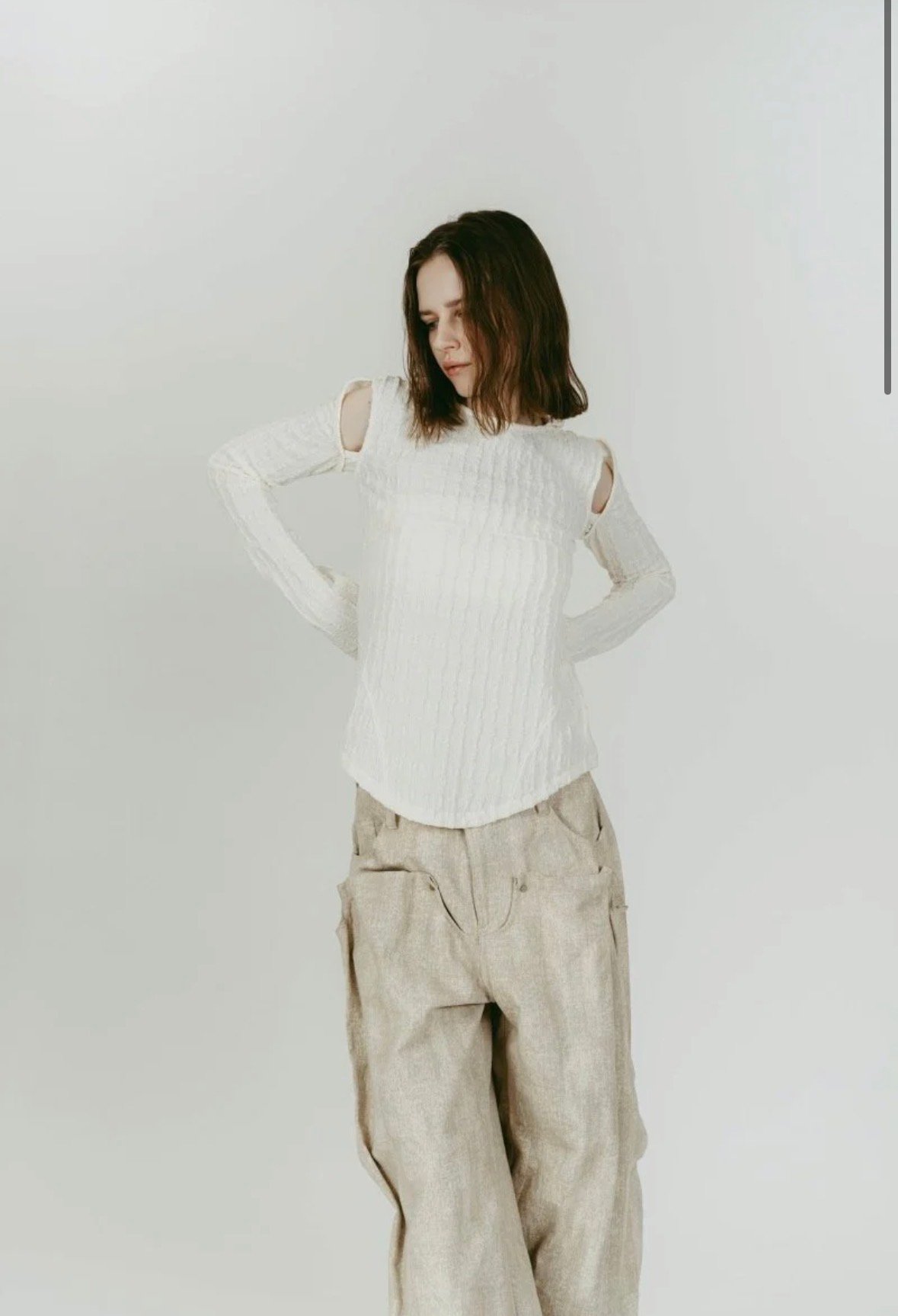 Knuth Marf】 hooded jacquard top | Selectshop s