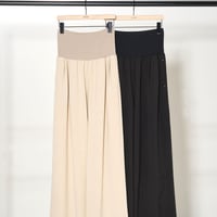 【YENN】WAIST RIB WIDE PT