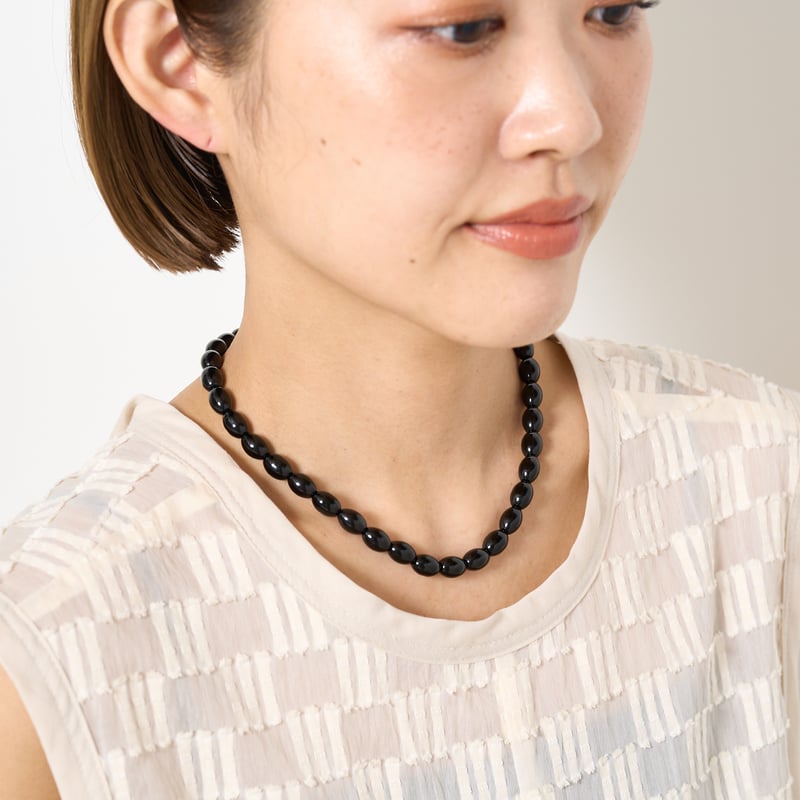 CHIGNON】オニキスビーズフックネックレス | Selectshop shooby dooby