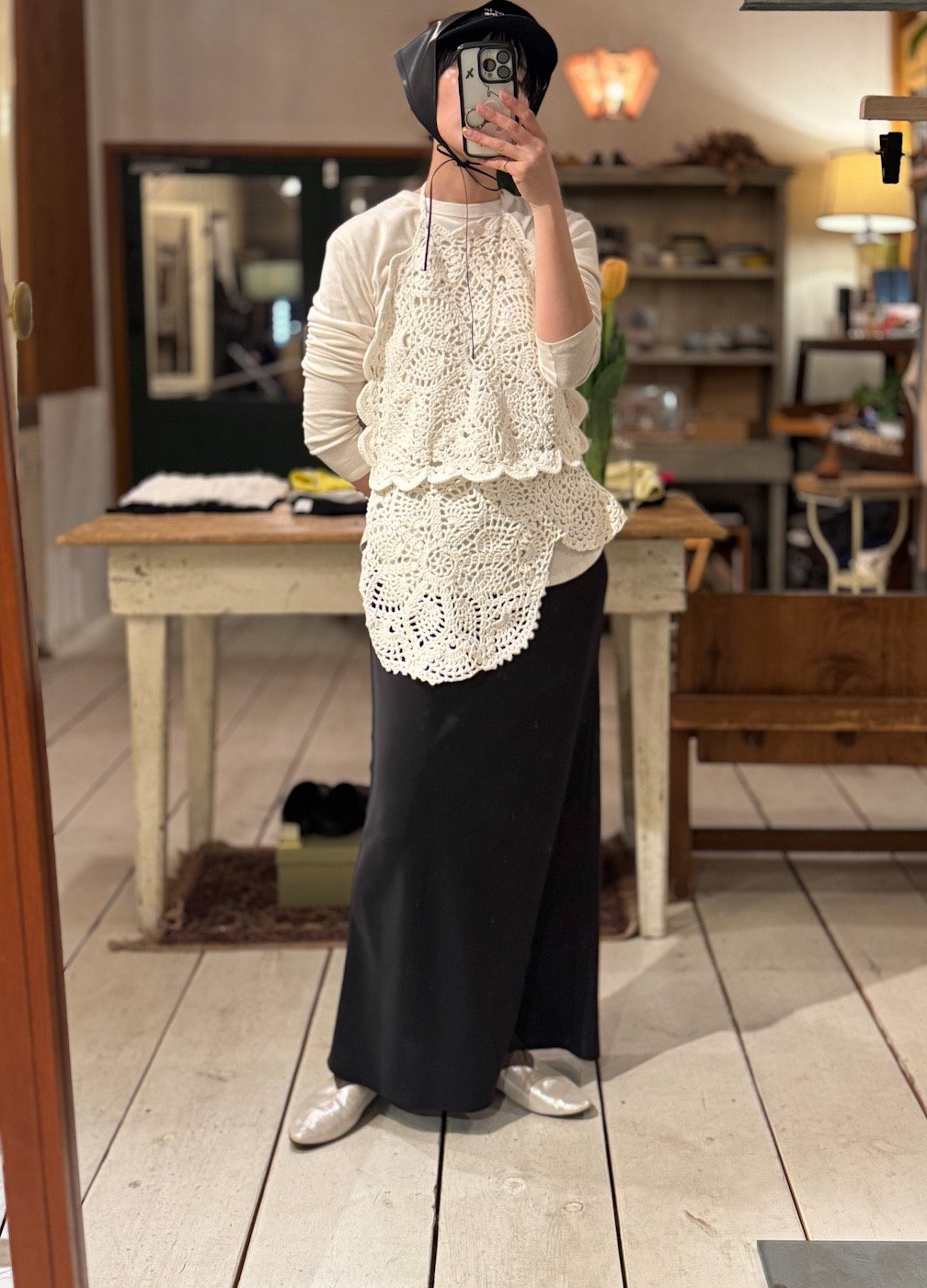 oll kyoto Emma crochet bustier クロシェニット oll】Emma crochet bustier | Selectshop shooby d