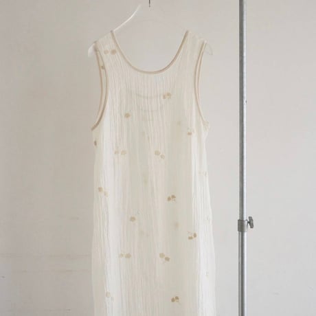 【anuke】Embroidery Sleeveless Onepiece