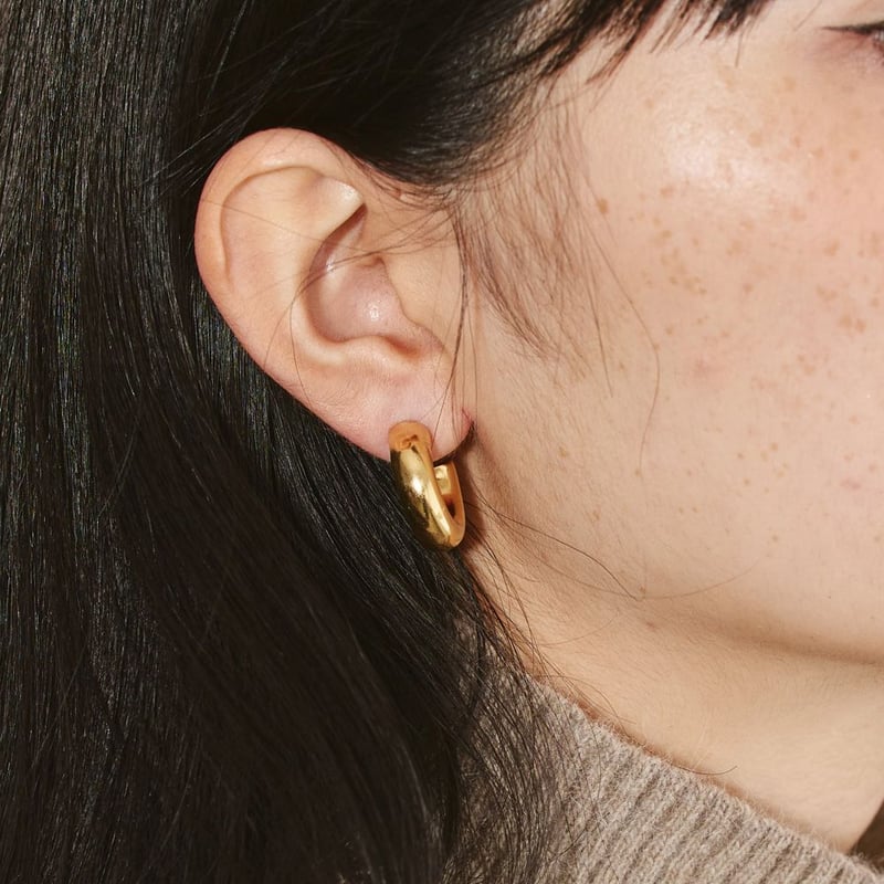 TODAYFUL】Middle Hoop Pierce (Silver925) | Sele