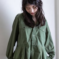 【rehersall】　タックフリルフィールドシャツ