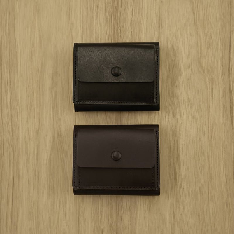 TODAYFUL ブラック 三つ折り財布 TODAYFUL】Leather Compact Wallet | Selectshop s