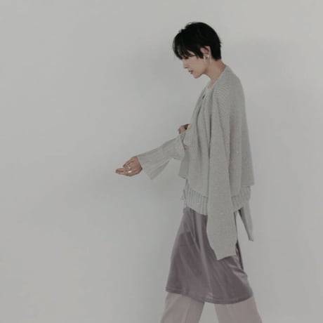 【CHIGNON】 ベロアメッシュスカートパンツ