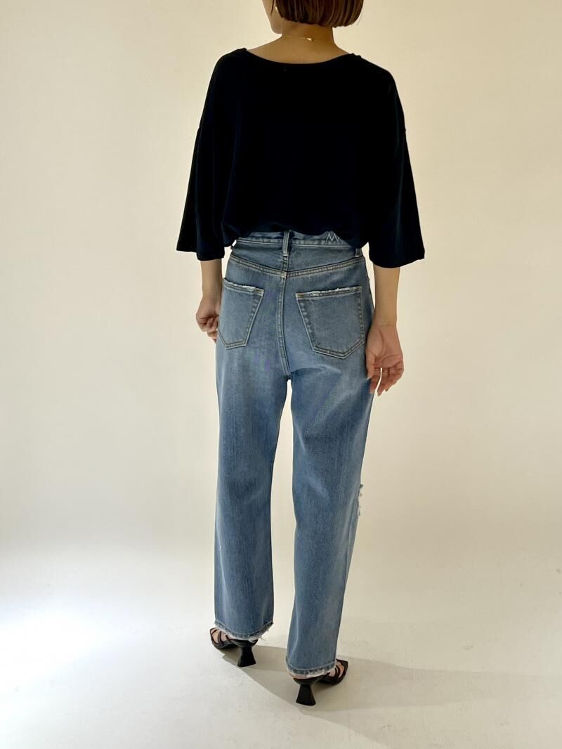 YENN】DAMAGED DENIM PANTS | Selectshop shooby d...