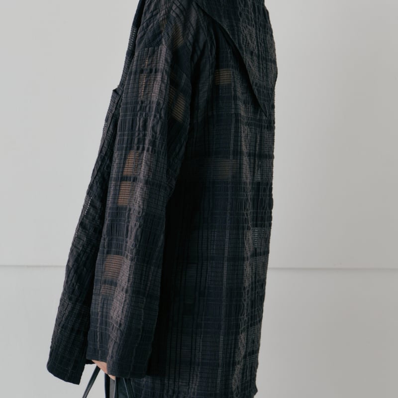 トップス Hella sheer check blouse Hella】sheer check blouse | Selectshop shooby d