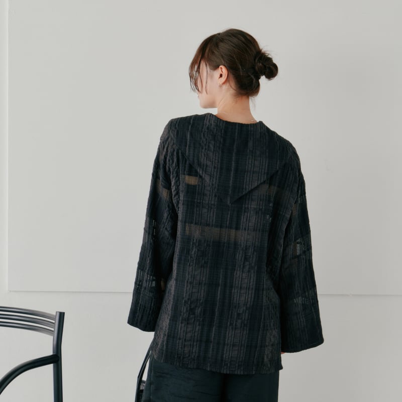 Hella】sheer check blouse | Selectshop shooby d