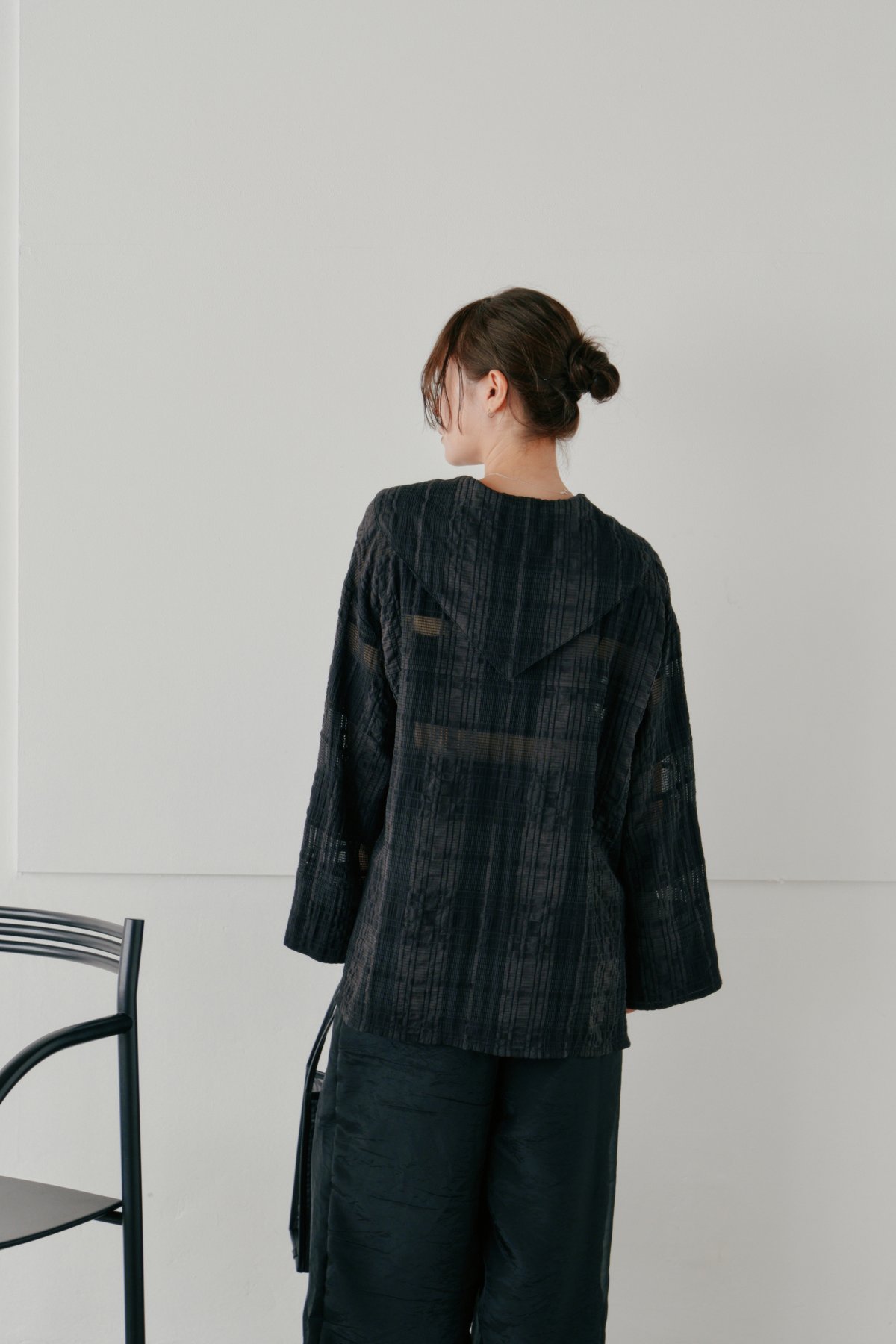 Hella】sheer check blouse | Selectshop shooby d