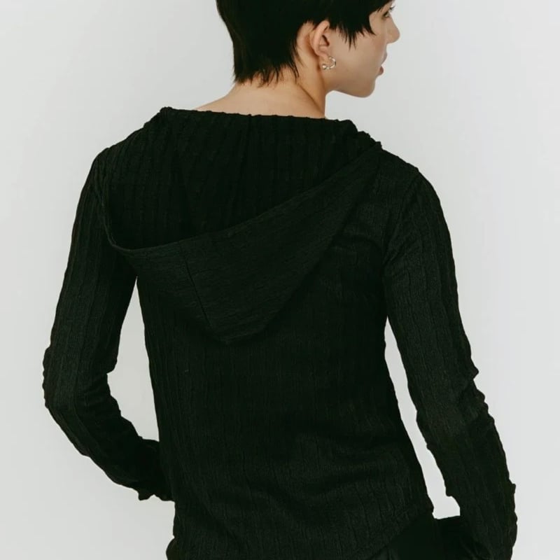 Knuth Marf】 hooded jacquard top | Selectshop s