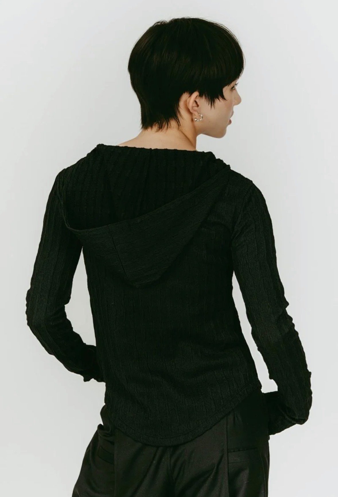 Knuth Marf】 hooded jacquard top | Selectshop s
