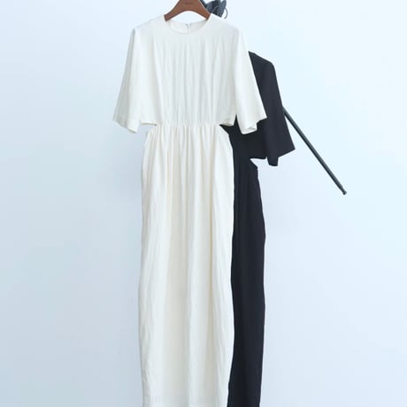 Hella】 waist side slit cocoon dress | Selectsh