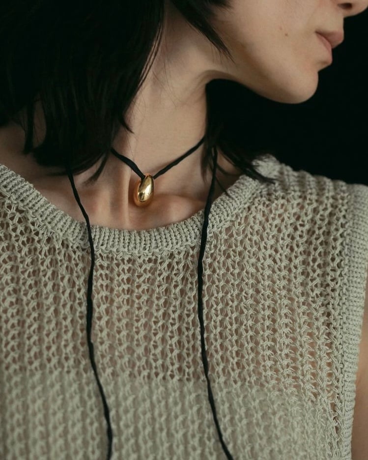 アンヌーク完売silkcord x parl necklace 新品 anuke】Silkcord x Parts Necklace | Selectshop s