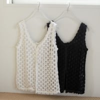 【anuke】　Lace Sleeveless Tops