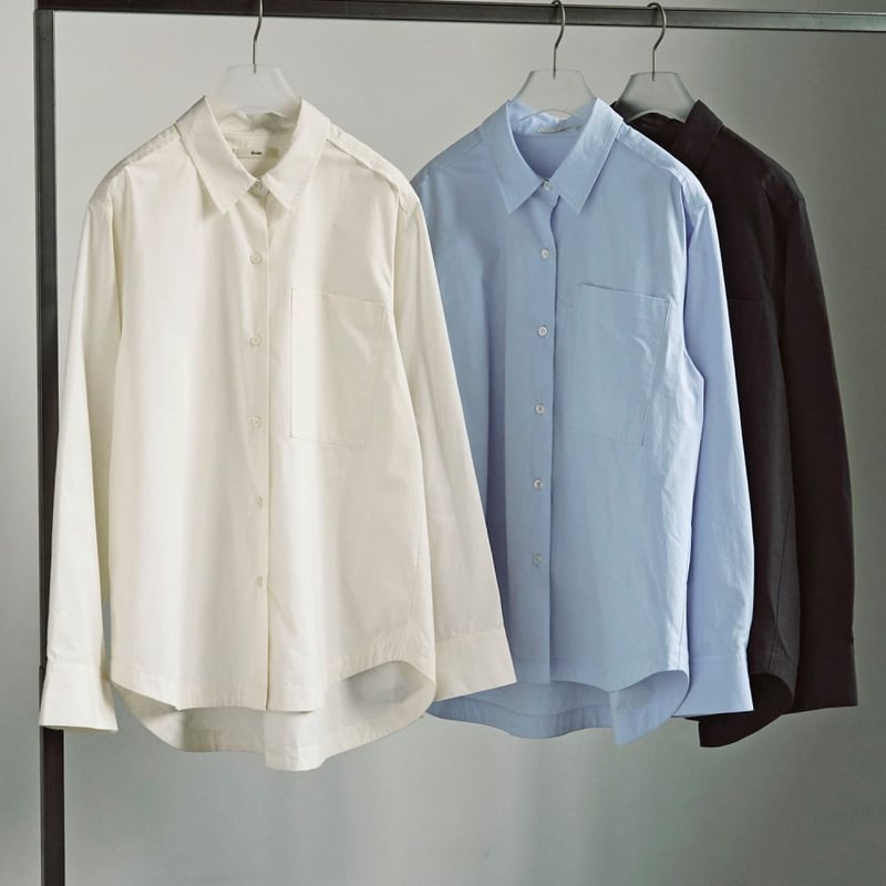 anukeアヌークHighcount Over Shirtsアイスブルー anuke】 Highcount Over Shirts | Selectshop shoo