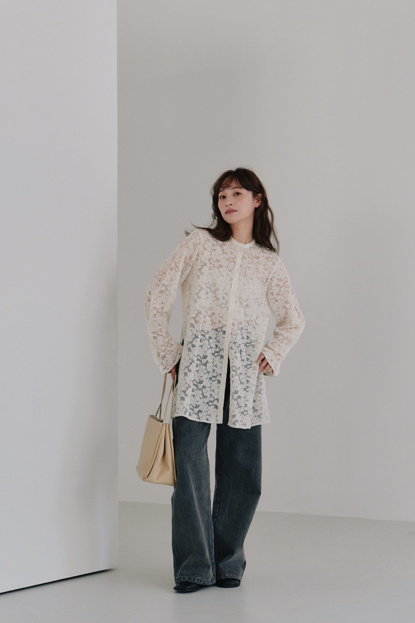【Hella】tulle embroidery shirt fit=scale-down,w=1200