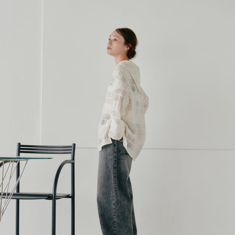 Hella】sheer check blouse | Selectshop shooby d