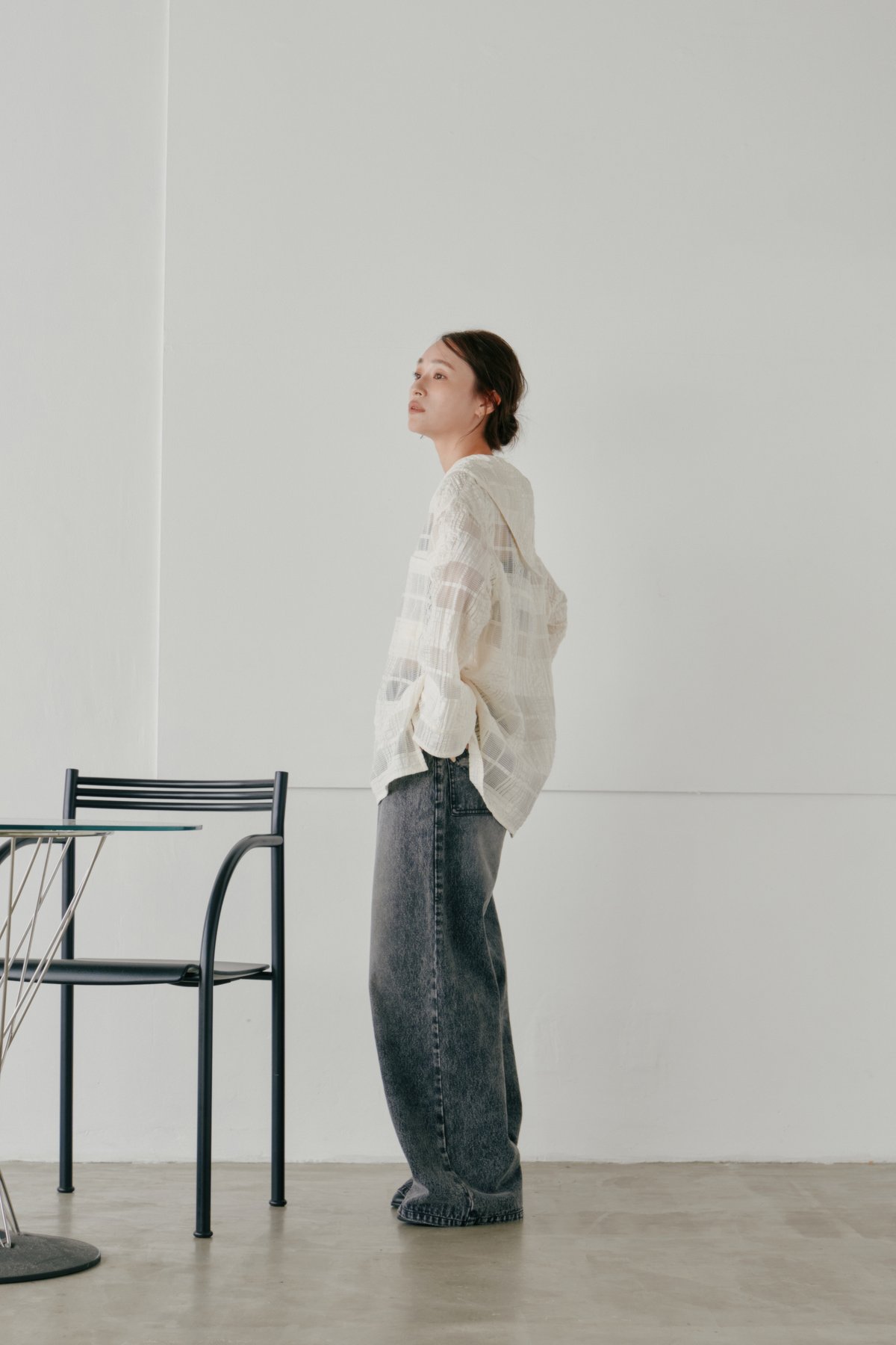 Hella】sheer check blouse | Selectshop shooby d