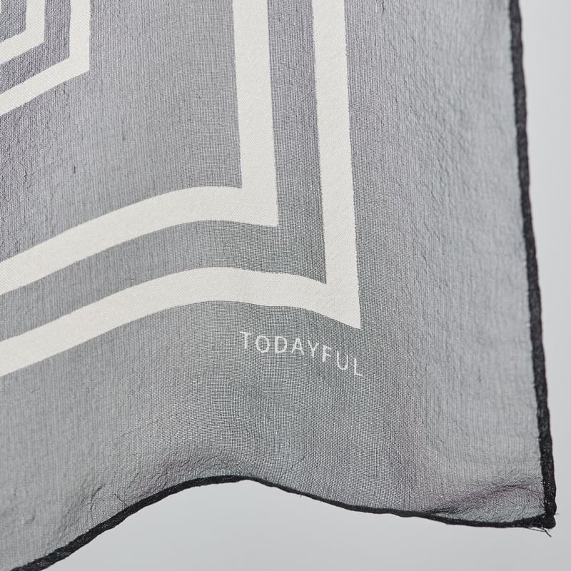 TODAYFUL】Geometric Silk Scarf | Selectshop sho...