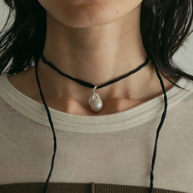 【新品】anuke アンヌークSilkcord x Pearl Necklace Silkcord x Pearl Necklace（ネックレス）｜ànuke（アンヌーク