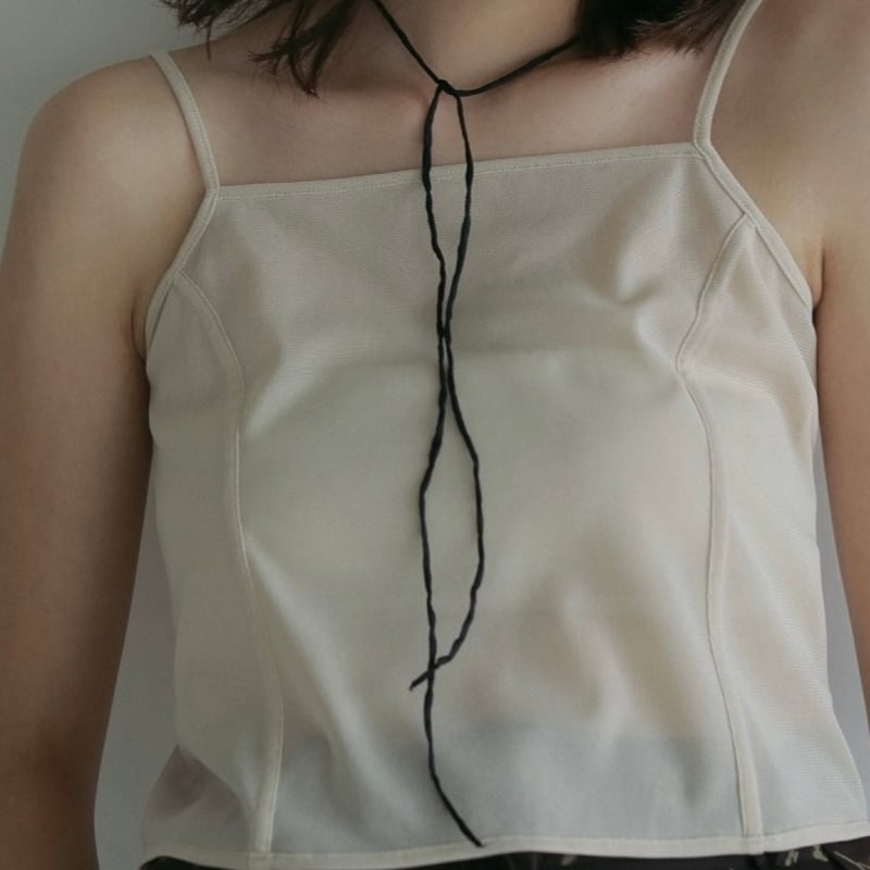 anuke】Silkcord x Pearl Necklace | Selectshop s